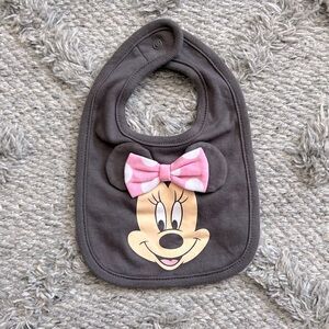 Disney Baby Girl Minnie Mouse Bib 3-6M EUC